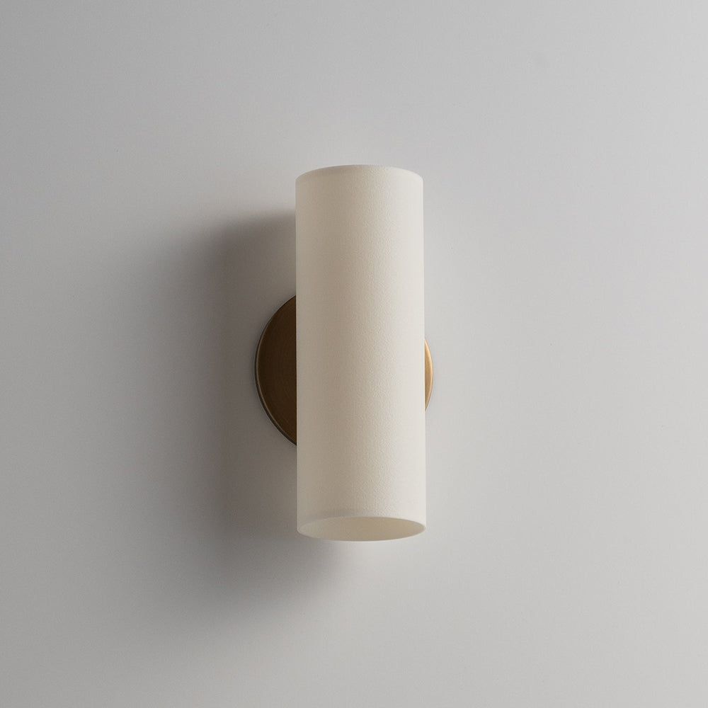 Loir Wall Lamp - Brushed Black Brass & Polymer Geometric Sconce