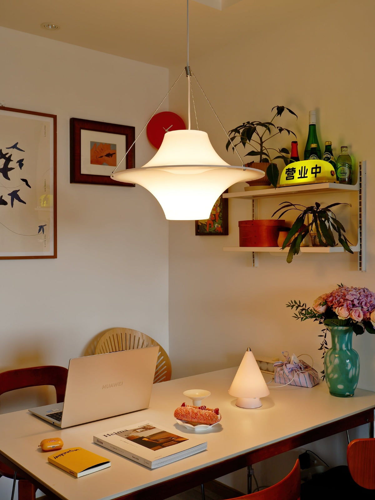 Lokki Pendant Lamp - Iconic Nordic Acrylic Wavy Seagull Pendant Light