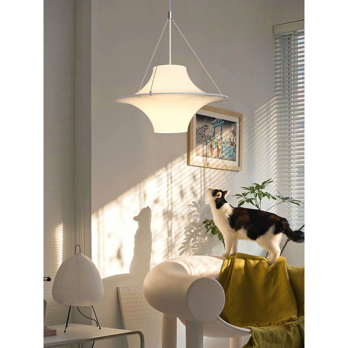 Lokki Pendant Lamp - Iconic Nordic Acrylic Wavy Seagull Pendant Light
