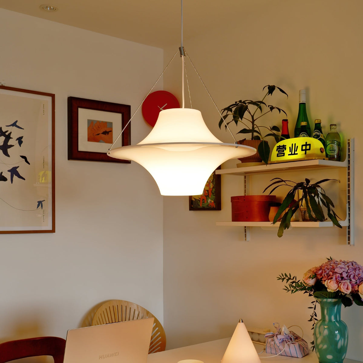 Lokki Pendant Lamp - Iconic Nordic Acrylic Wavy Seagull Pendant Light