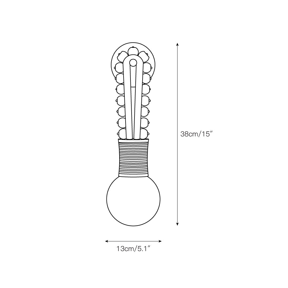 Loop Wall Lamp - Circular Aluminum & Walnut Wood G9 Sconce