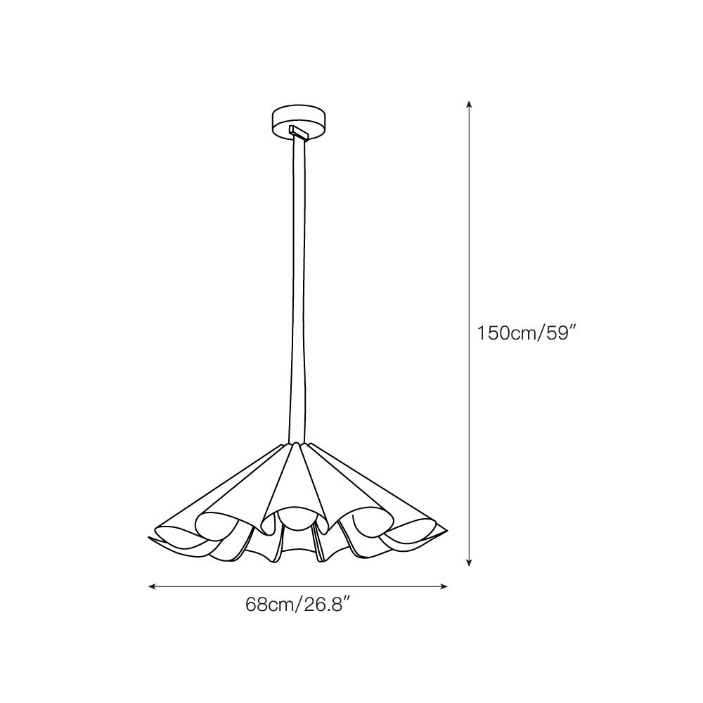 Lora Pendant Lamp - Genuine Leather & Iron Suspension Light