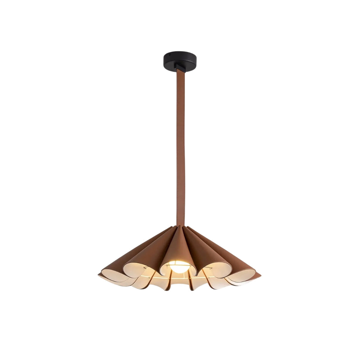 Lora Pendant Lamp - Genuine Leather & Iron Suspension Light