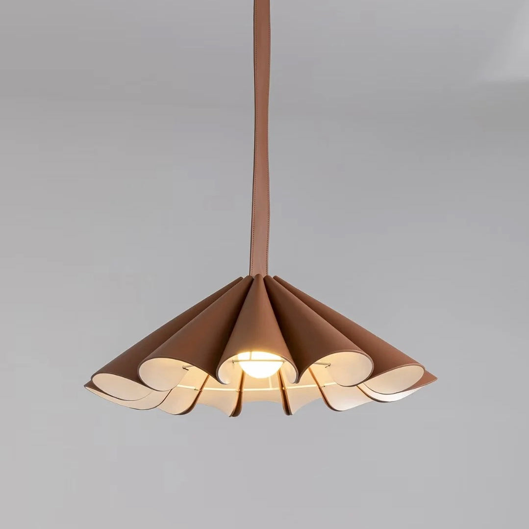Lora Pendant Lamp - Genuine Leather & Iron Suspension Light