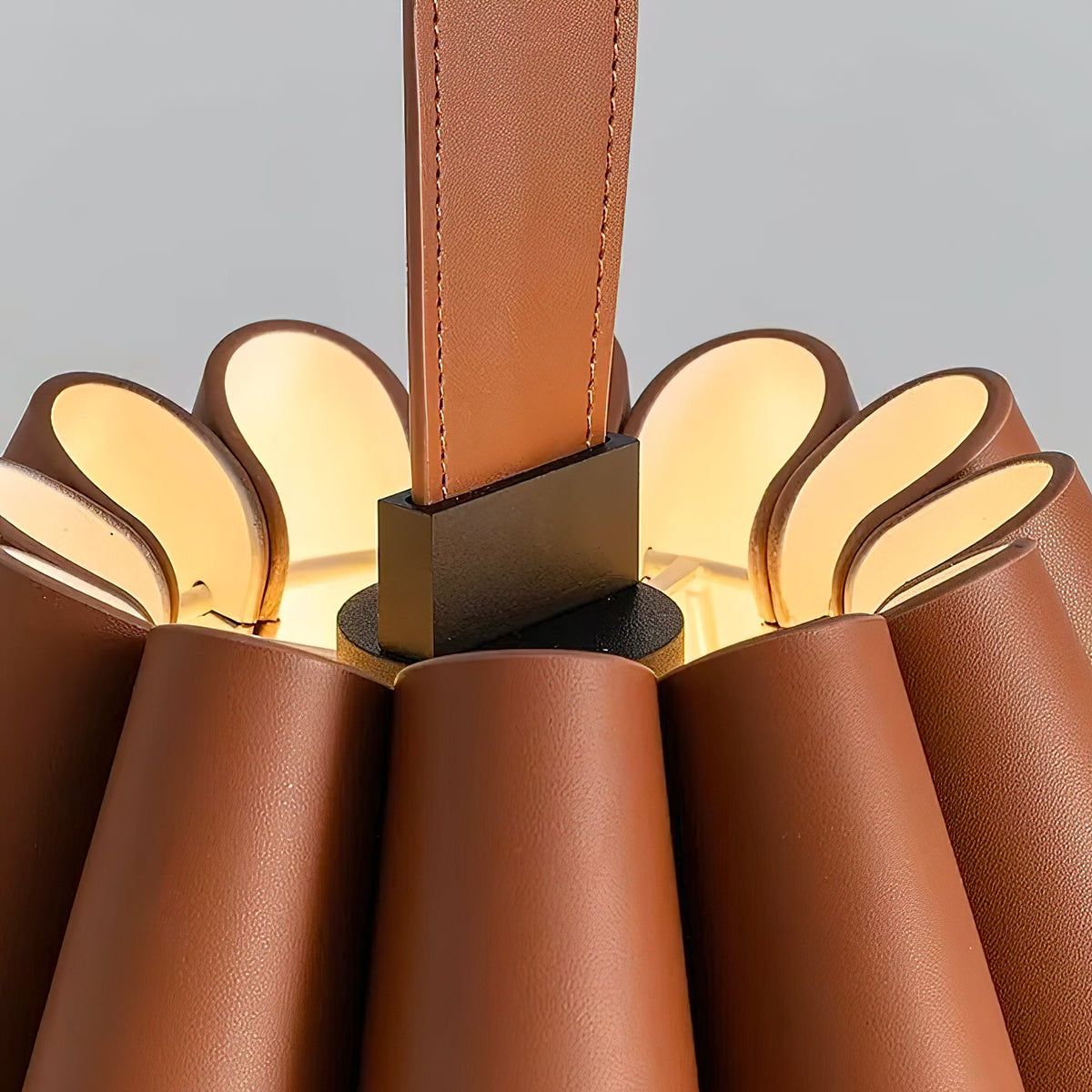 Lora Pendant Lamp - Genuine Leather & Iron Suspension Light