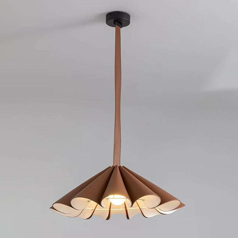 Lora Pendant Lamp - Genuine Leather & Iron Suspension Light