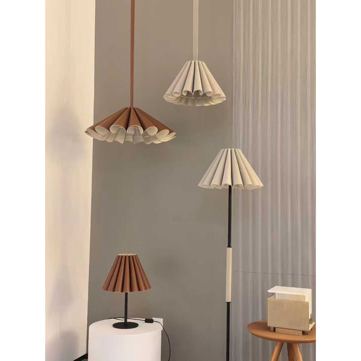 Lora Pendant Lamp - Genuine Leather & Iron Suspension Light