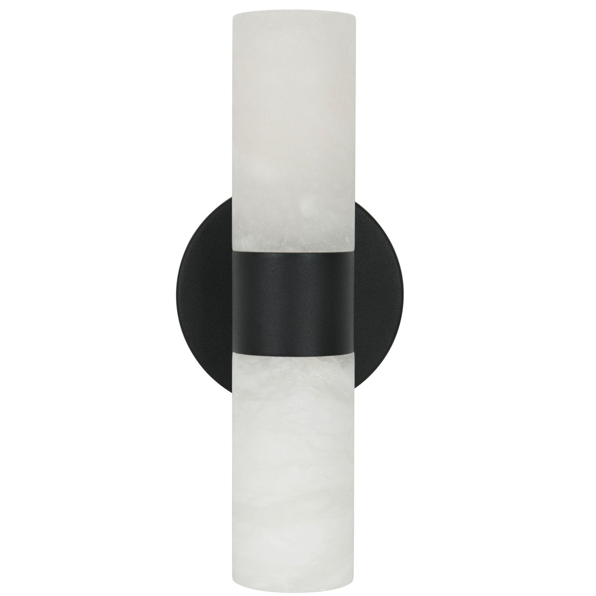 Luella Alabaster Wall Lamp - Carved Spanish Stone & Brass Sconce