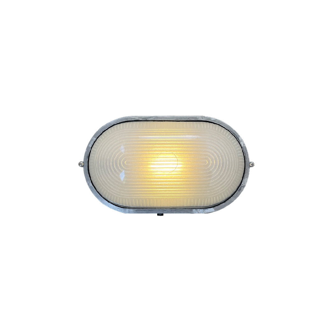 Lutec Echo Sconce - Heavy-Duty Aluminum & Glass Outdoor Bulkhead Light