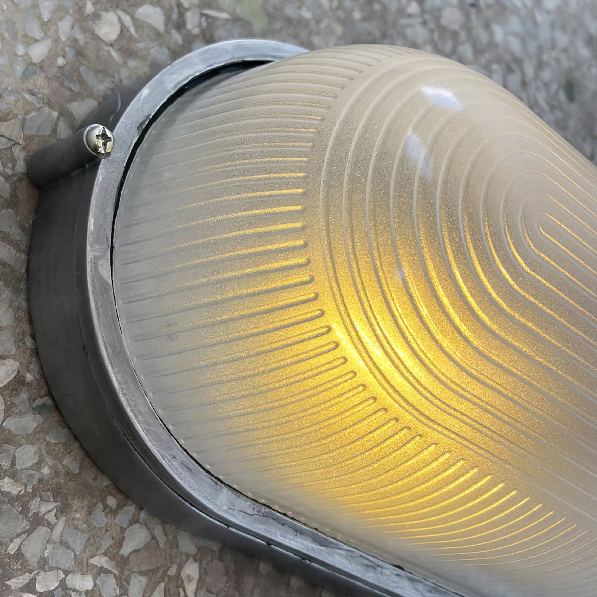 Lutec Echo Sconce - Heavy-Duty Aluminum & Glass Outdoor Bulkhead Light