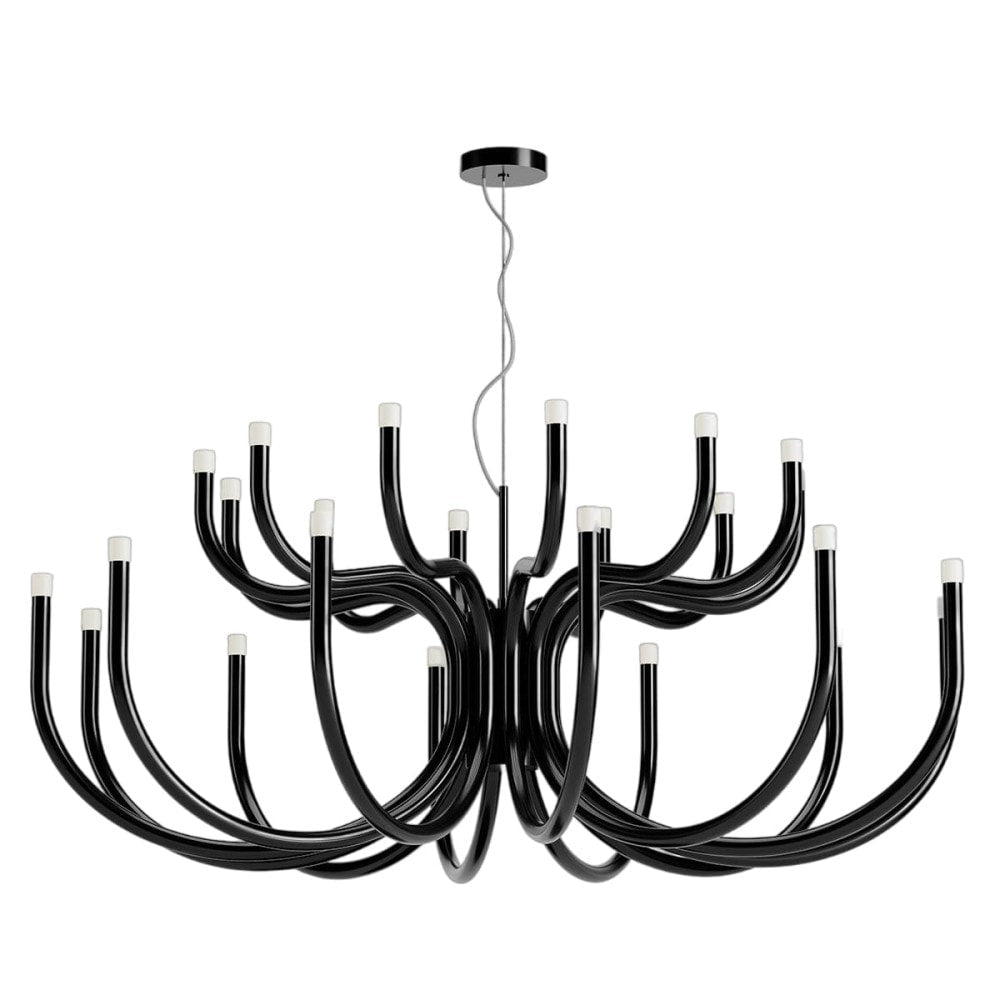 Luxor Chandelier - Tiered Brass & Perspex Diffuser LED Pendant