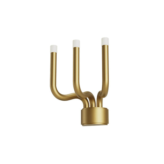 Luxor Wall Lamp - Modern Brass & Perspex LED Sconce | Architectural Geometric Wall Light