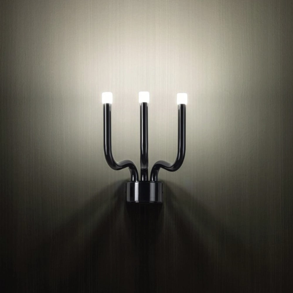 Luxor Wall Lamp - Modern Brass & Perspex LED Sconce | Architectural Geometric Wall Light