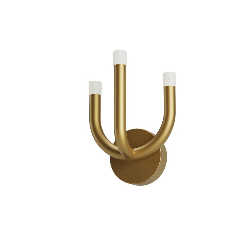Luxor Wall Lamp - Modern Brass & Perspex LED Sconce | Architectural Geometric Wall Light