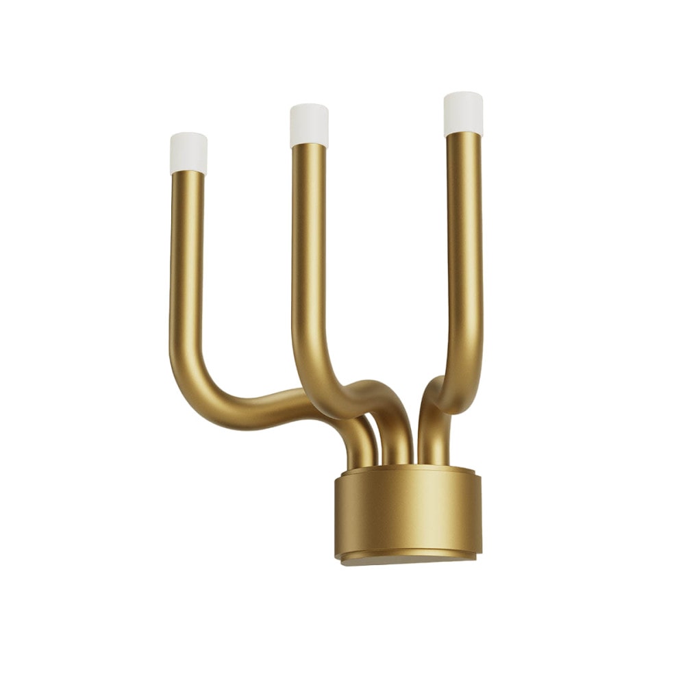 Luxor Wall Lamp - Modern Brass & Perspex LED Sconce | Architectural Geometric Wall Light
