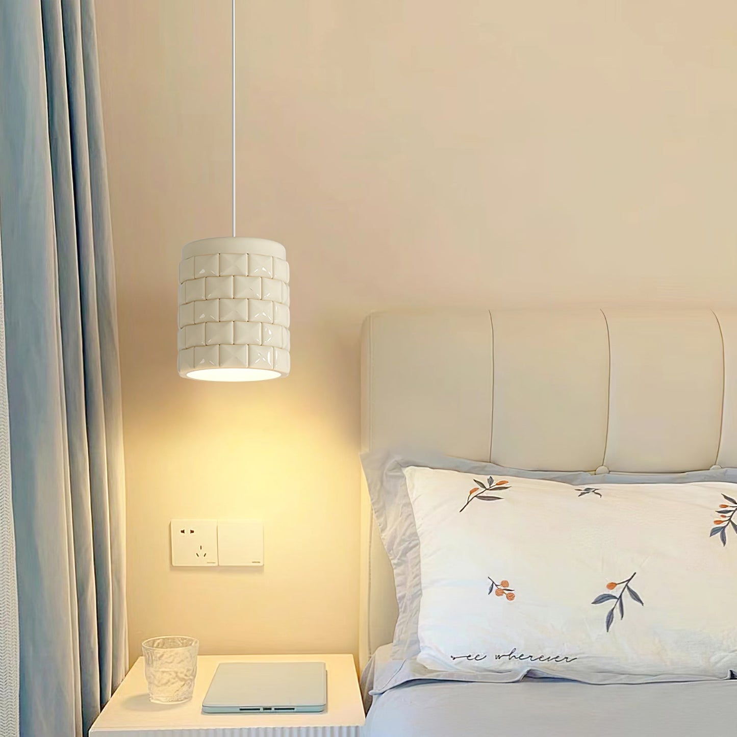 Lysne Girl Pendant Lamp - Modern Geometric Resin LED Pendant