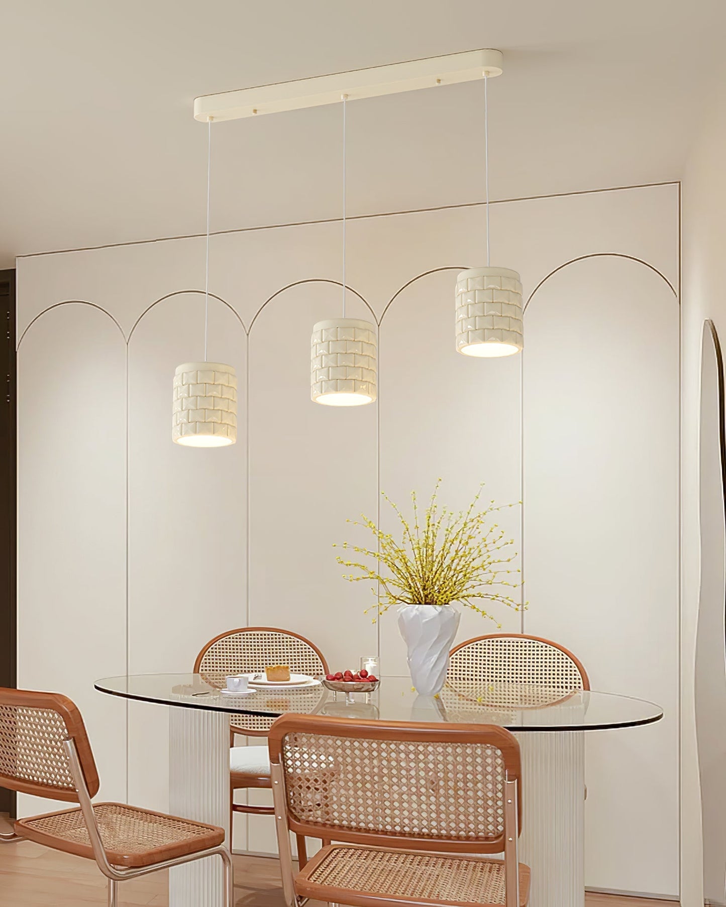 Lysne Girl Pendant Lamp - Modern Geometric Resin LED Pendant