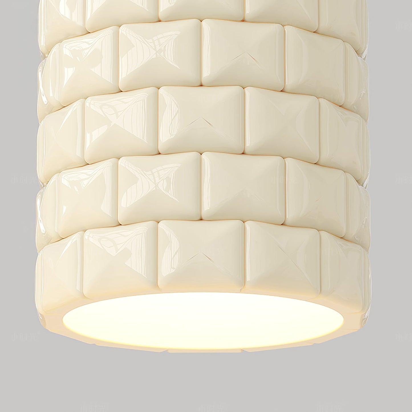 Lysne Girl Pendant Lamp - Modern Geometric Resin LED Pendant