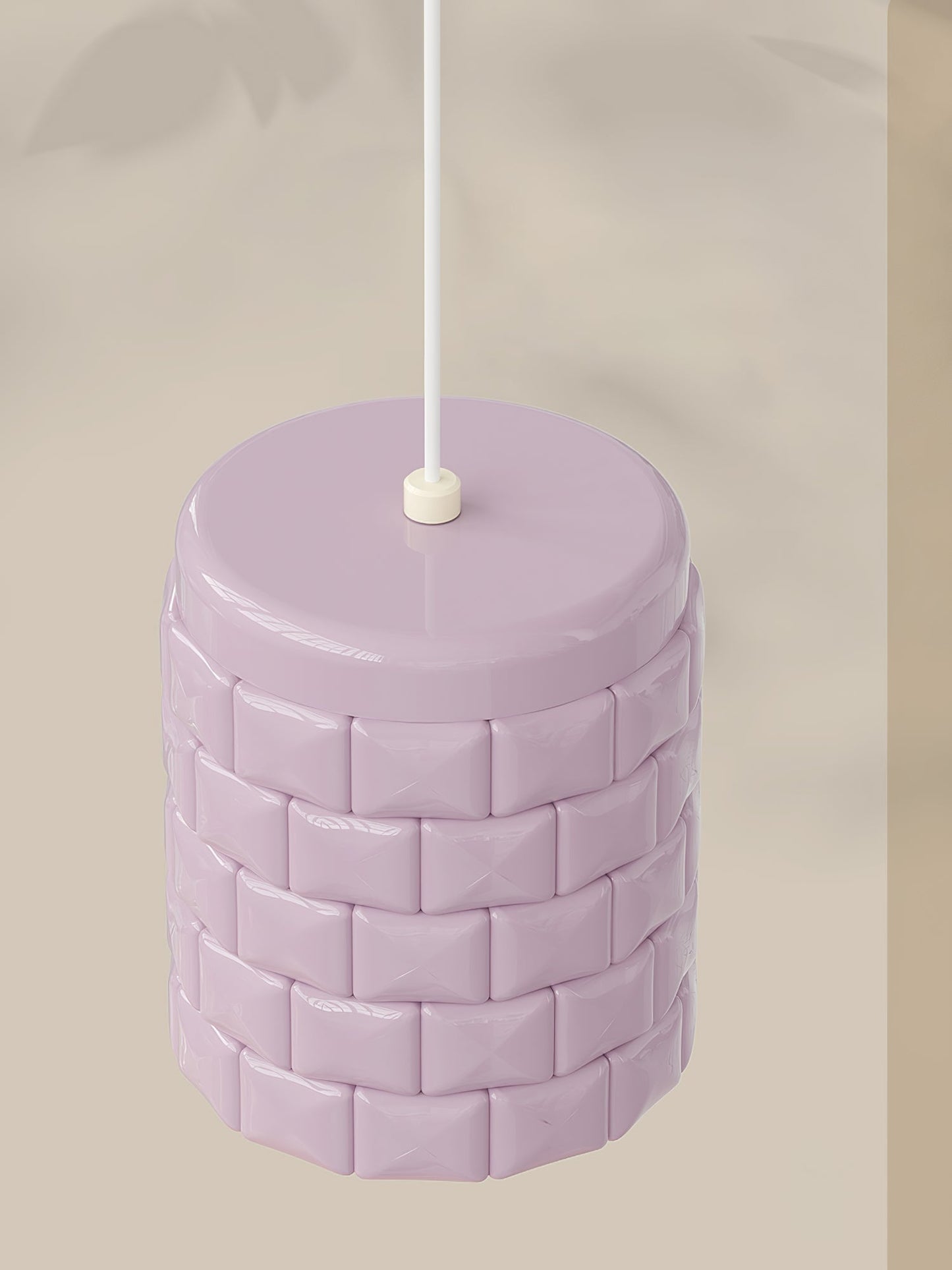 Lysne Girl Pendant Lamp - Modern Geometric Resin LED Pendant