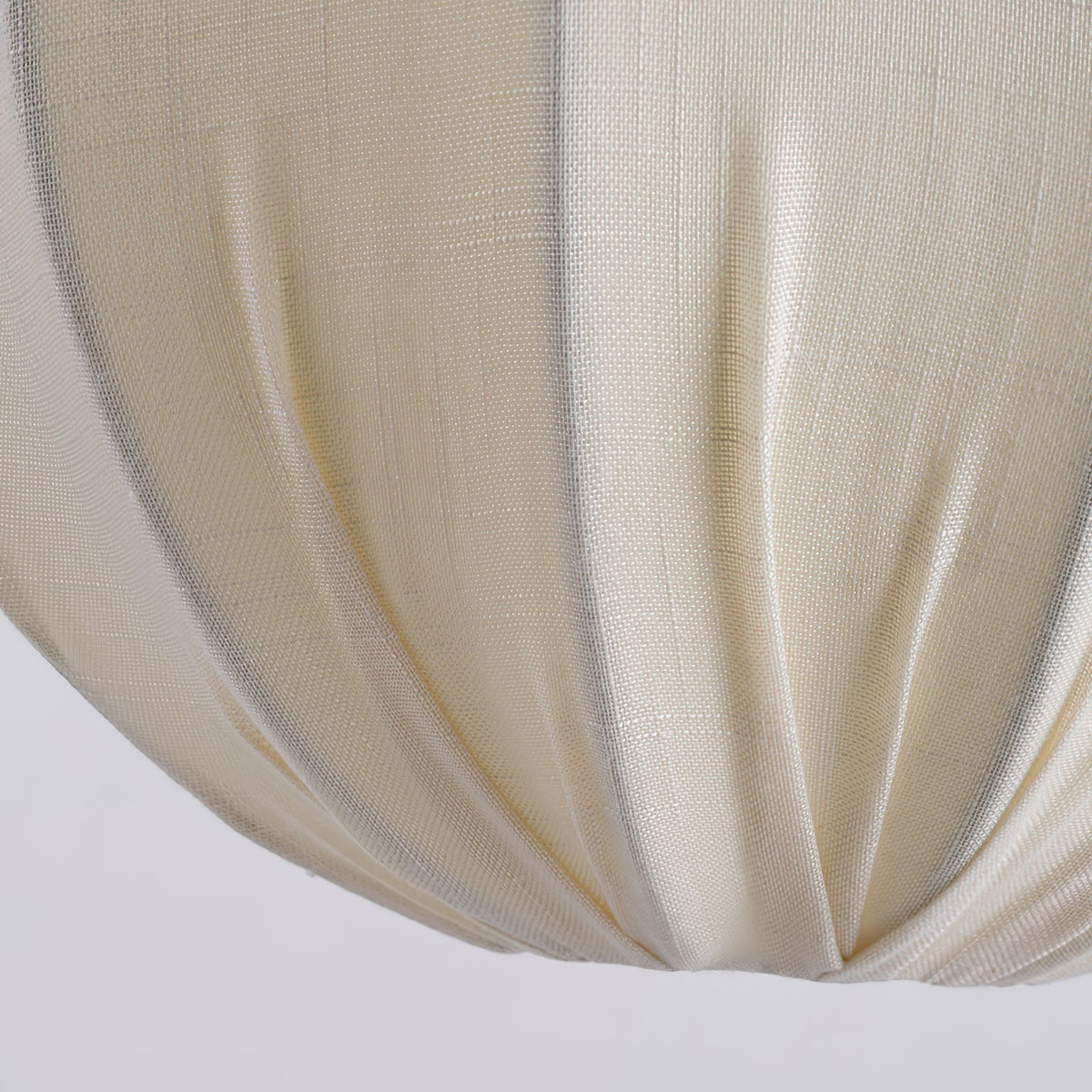 Made Kenroy Pendant Lamp - Handcrafted White Linen Drum Pendant