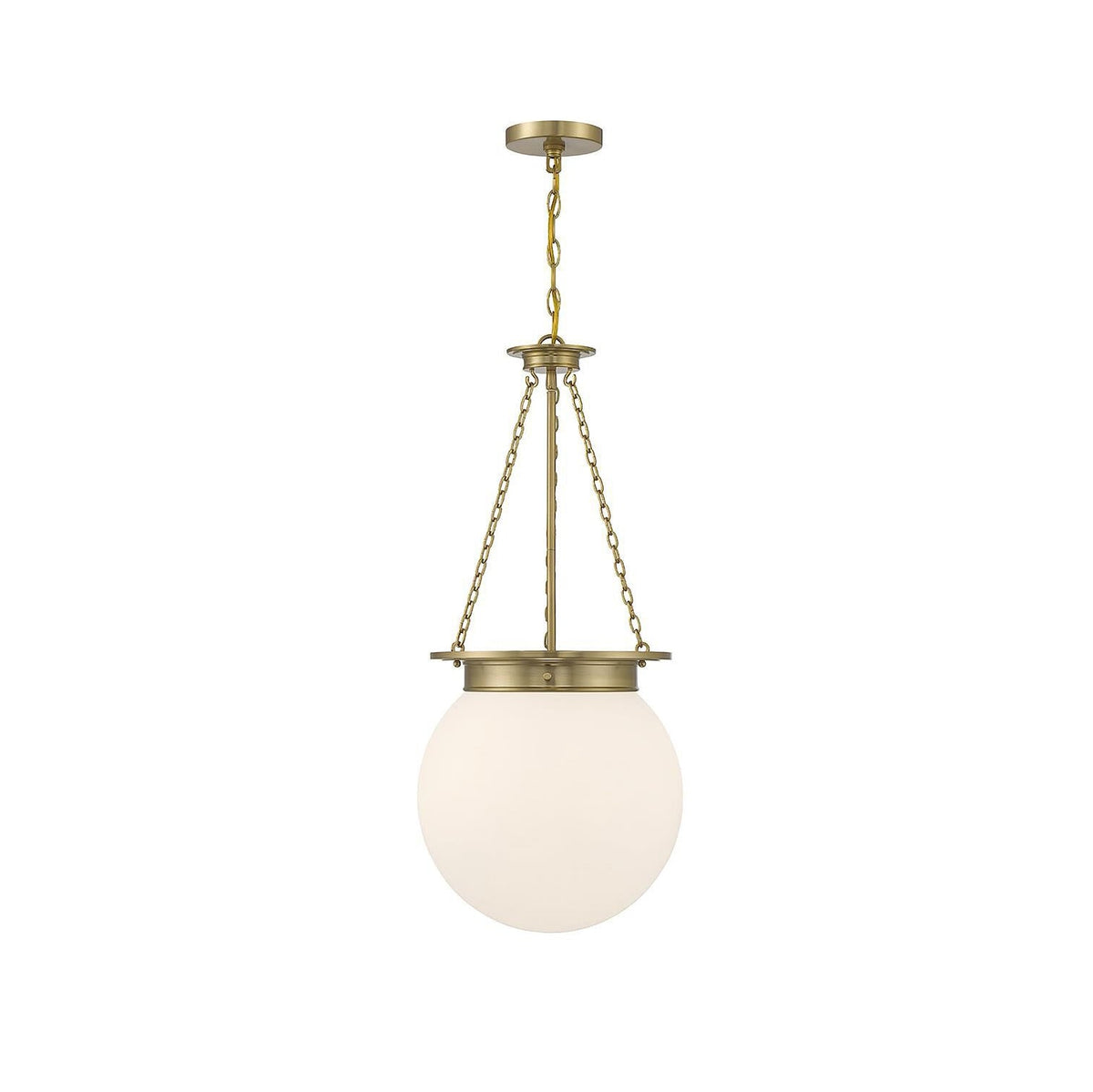 Manor Pendant Lamp - Refined Brass & Glass Architectural Pendant