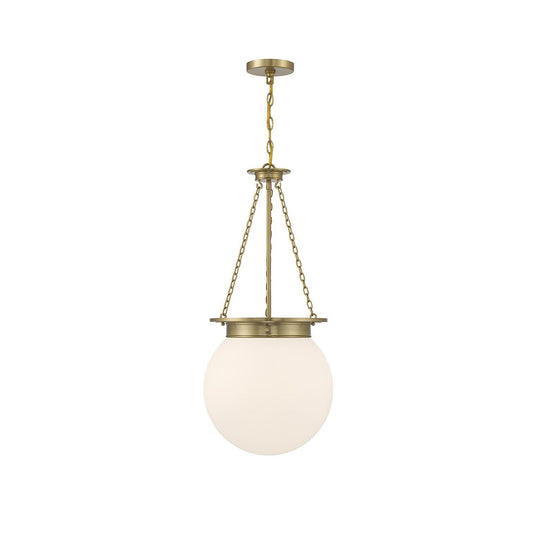 Manor Pendant Lamp - Refined Brass & Glass Architectural Pendant