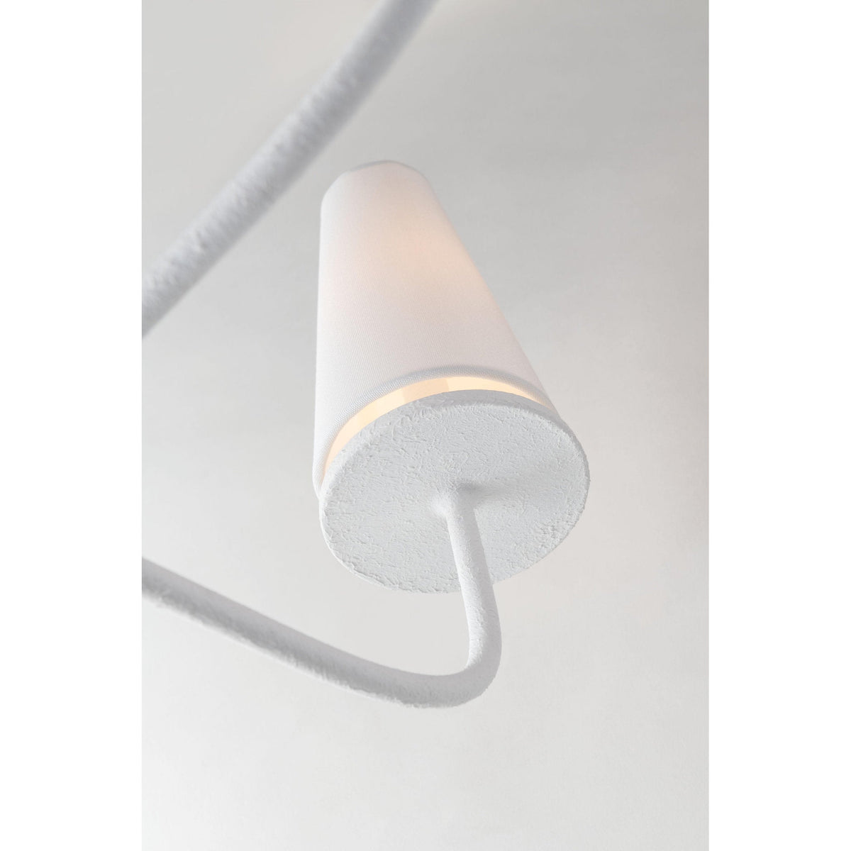 Marcel Chandelier - Modern Tiered Brass & Fabric Shade Pendant
