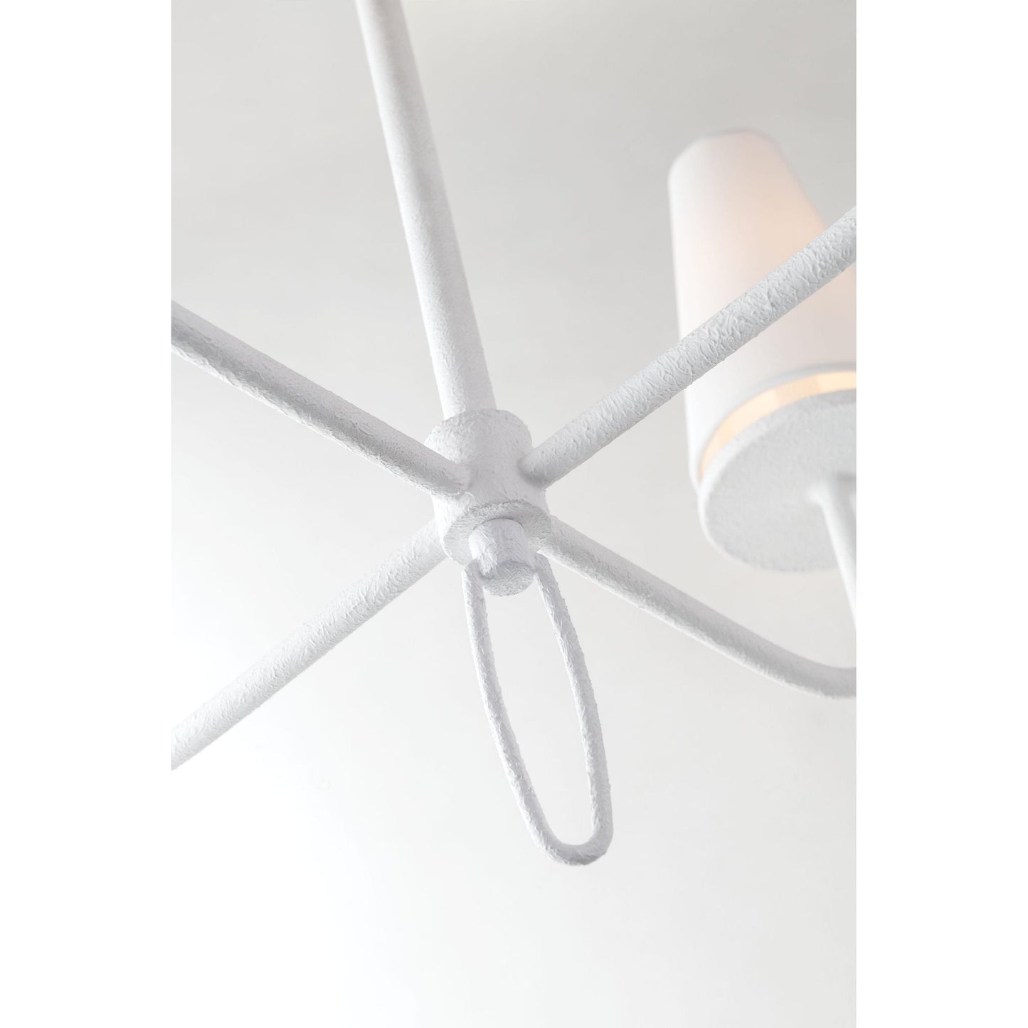 Marcel Chandelier - Modern Tiered Brass & Fabric Shade Pendant