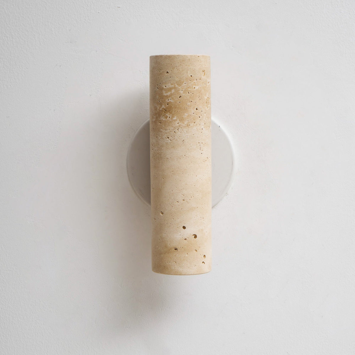 Marec Wall Lamp - Solid Wood & Natural Travertine Sconce