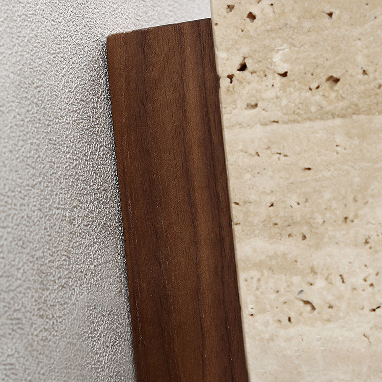 Marec Wall Lamp - Solid Wood & Natural Travertine Sconce