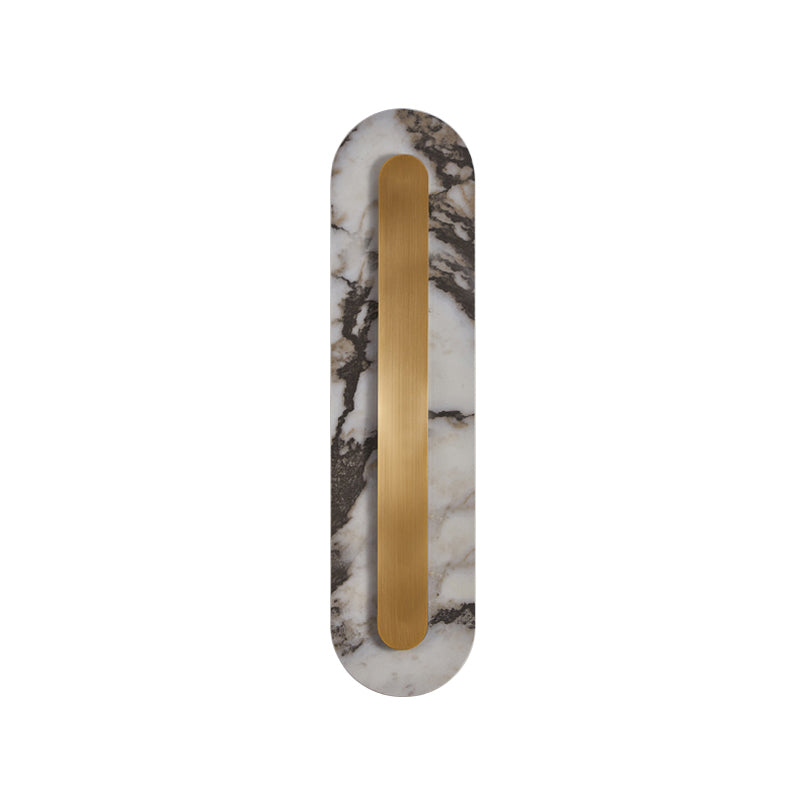 Marmo Wall Lamp - Bulgari Purple Marble & Brass LED Sconce