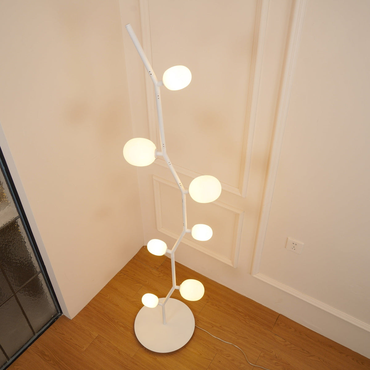 Matteo Floor Lamp - Nature-Inspired Modular Glass Globe Floor Sconce