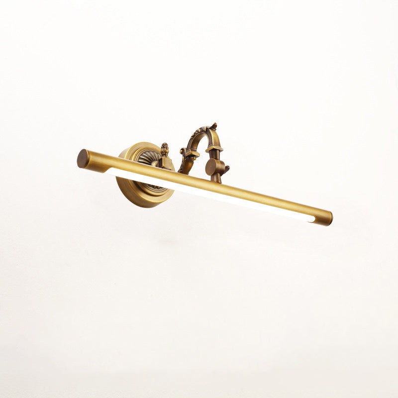 Maytoni Oculus Wall Lamp - Antique Brass Linear LED Vanity Sconce