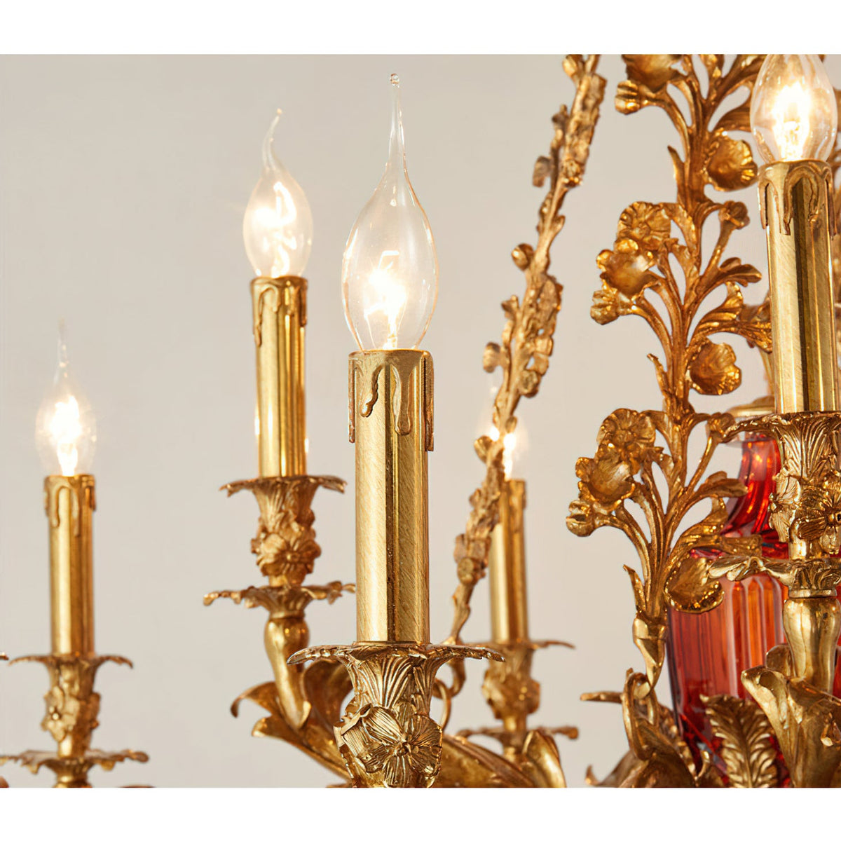 Mazarin Chandelier - Classical Solid Brass & Glass Candelabra Chandelier