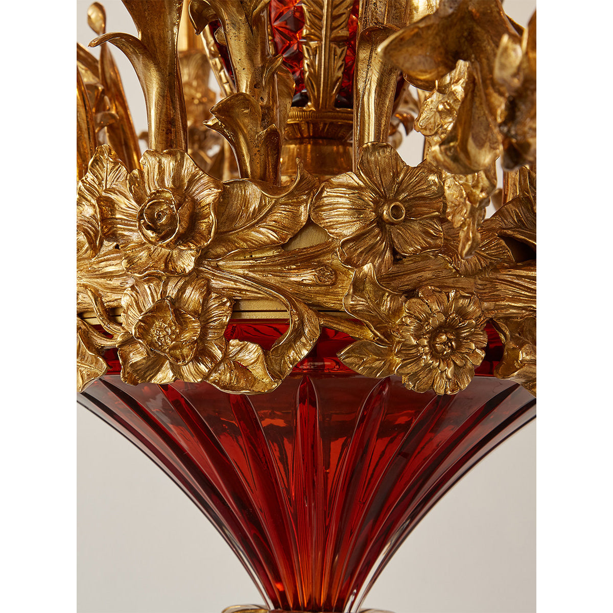 Mazarin Chandelier - Classical Solid Brass & Glass Candelabra Chandelier