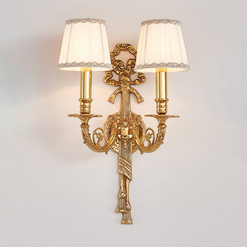Medazio Wall Lamp - Neoclassical Solid Brass Urn & Swag Wall Sconce