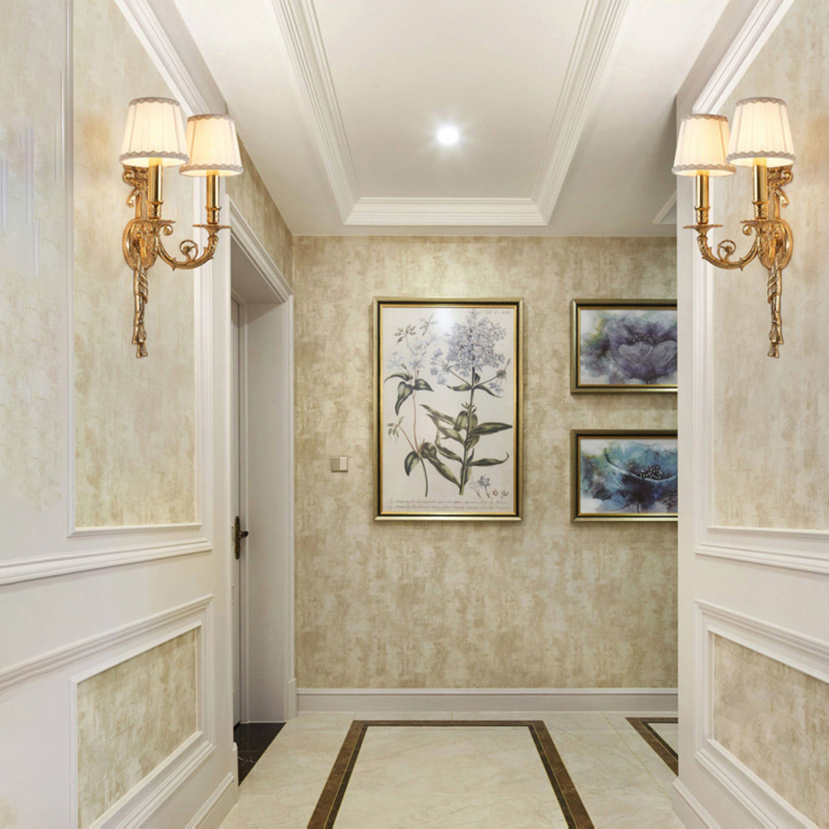 Medazio Wall Lamp - Neoclassical Solid Brass Urn & Swag Wall Sconce