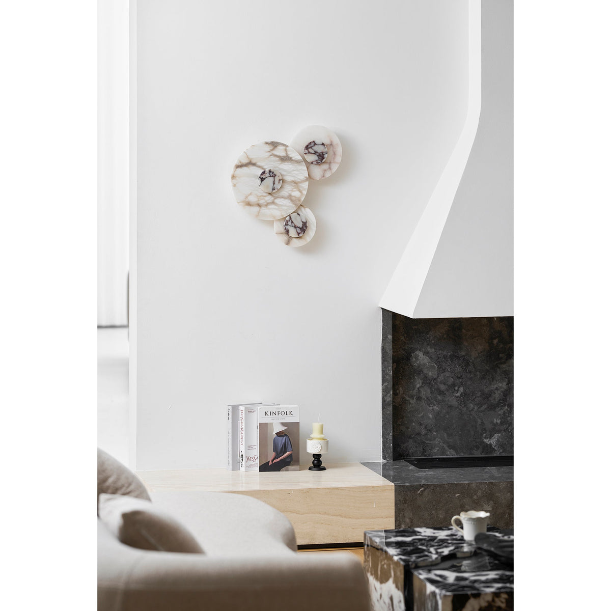 Median Combination Alabaster Wall Lamp - Multi-Head Stone Sconce