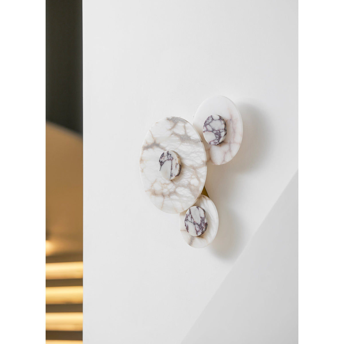 Median Combination Alabaster Wall Lamp - Multi-Head Stone Sconce