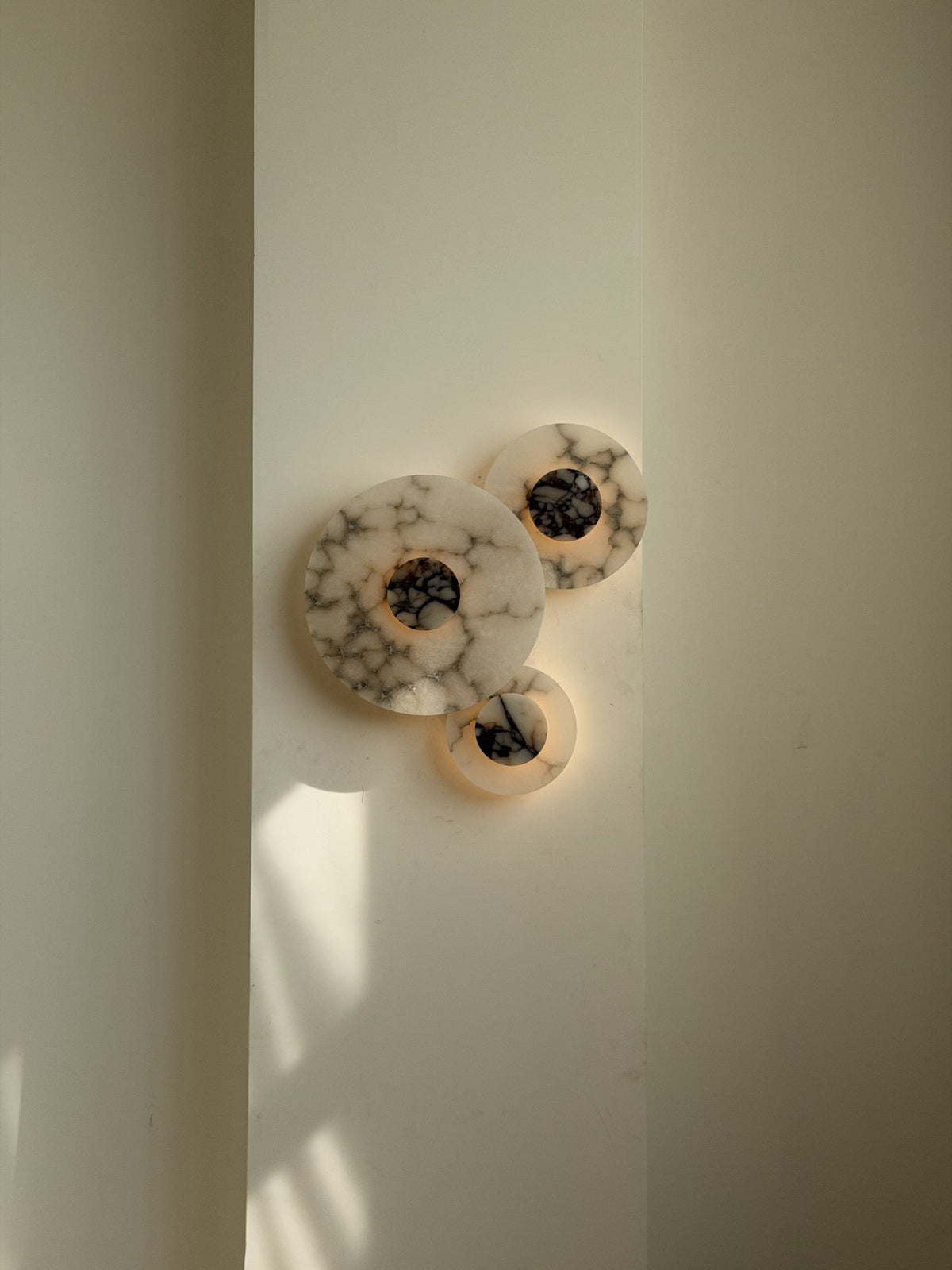 Median Combination Alabaster Wall Lamp - Multi-Head Stone Sconce