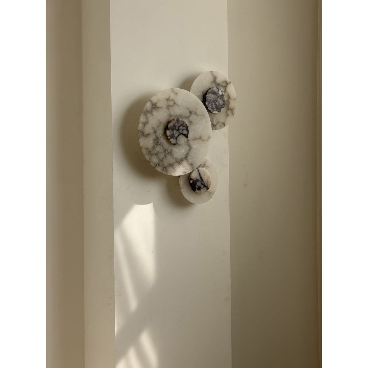 Median Combination Alabaster Wall Lamp - Multi-Head Stone Sconce