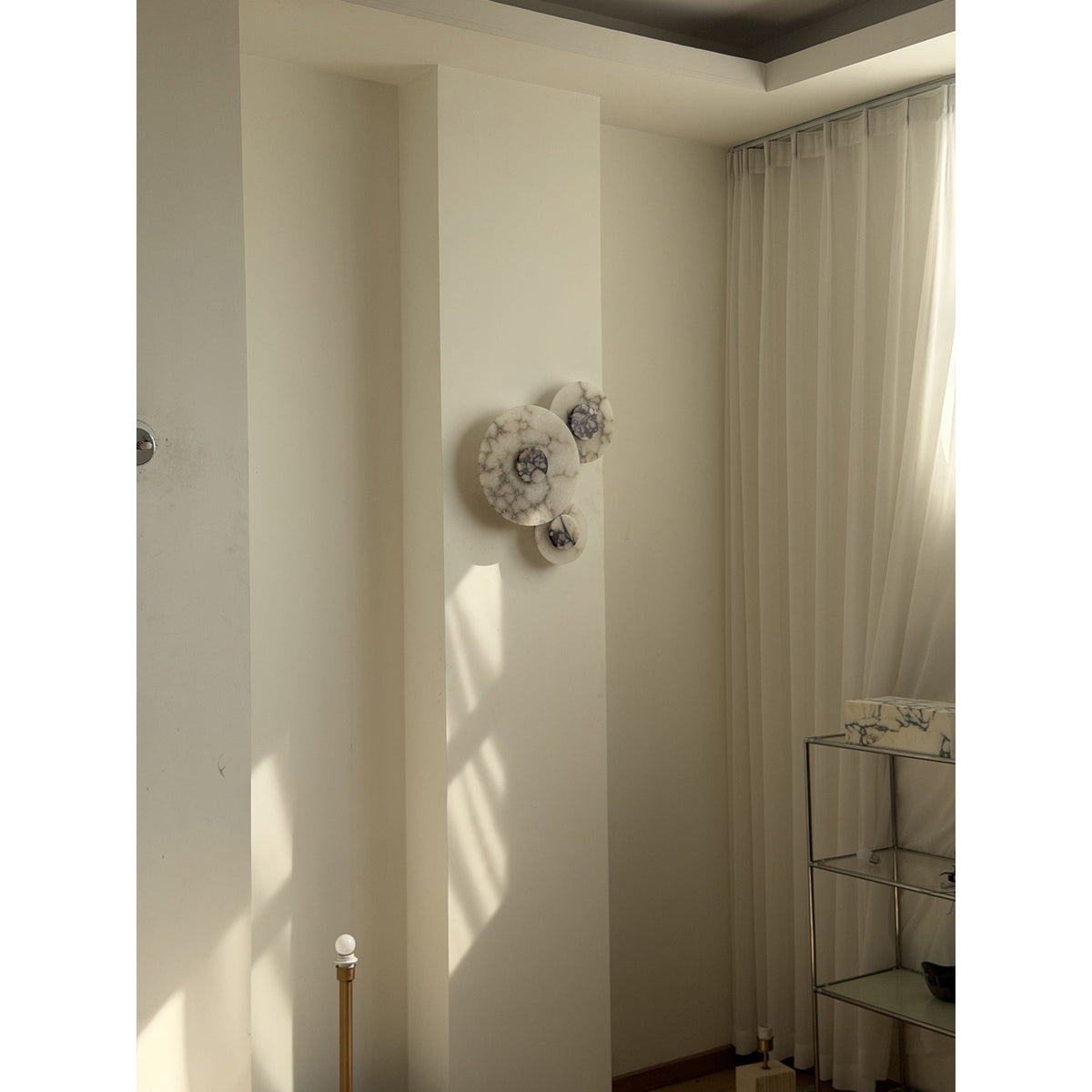 Median Combination Alabaster Wall Lamp - Multi-Head Stone Sconce