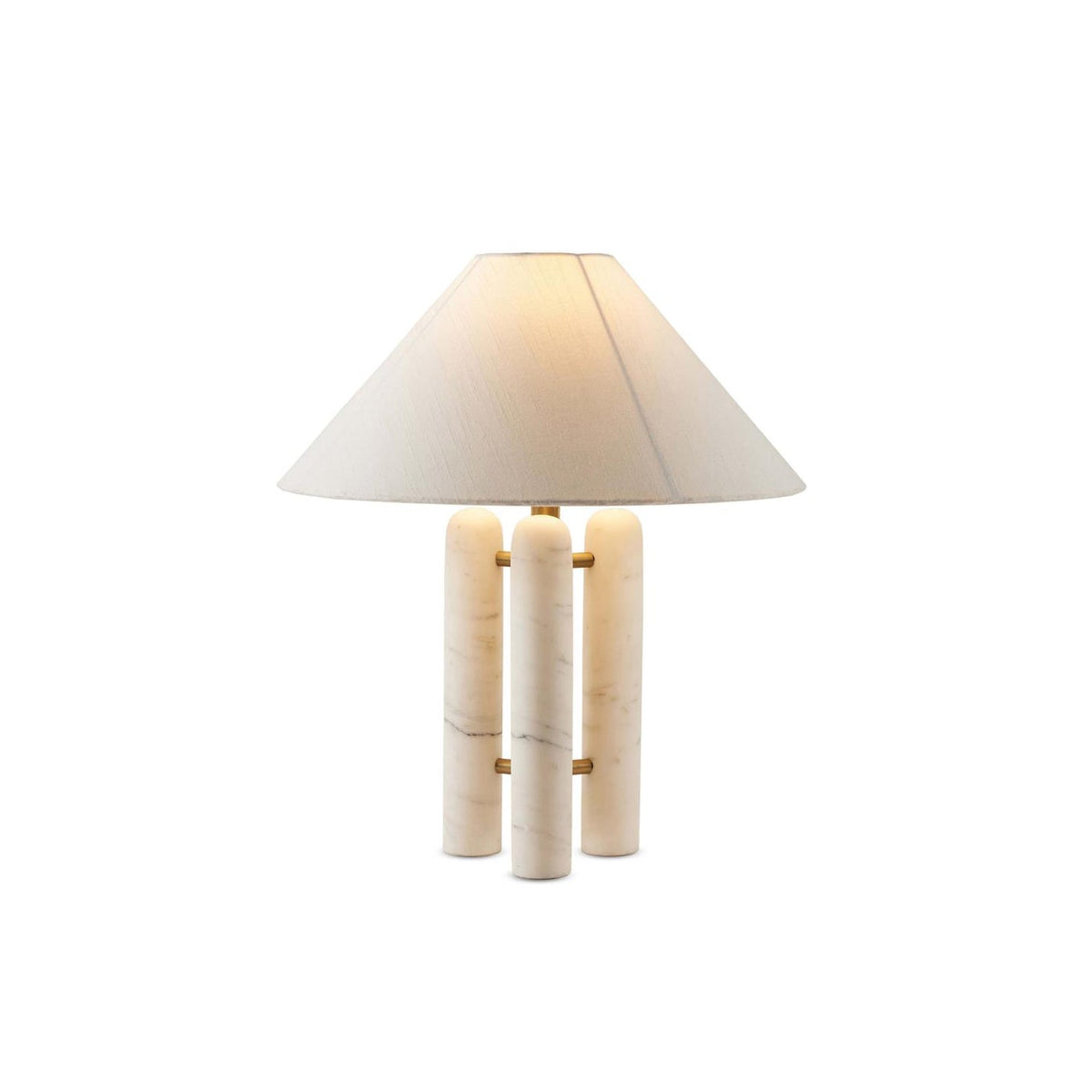 Medici Table Lamp - Italian Marble Pillar Base Accent Light