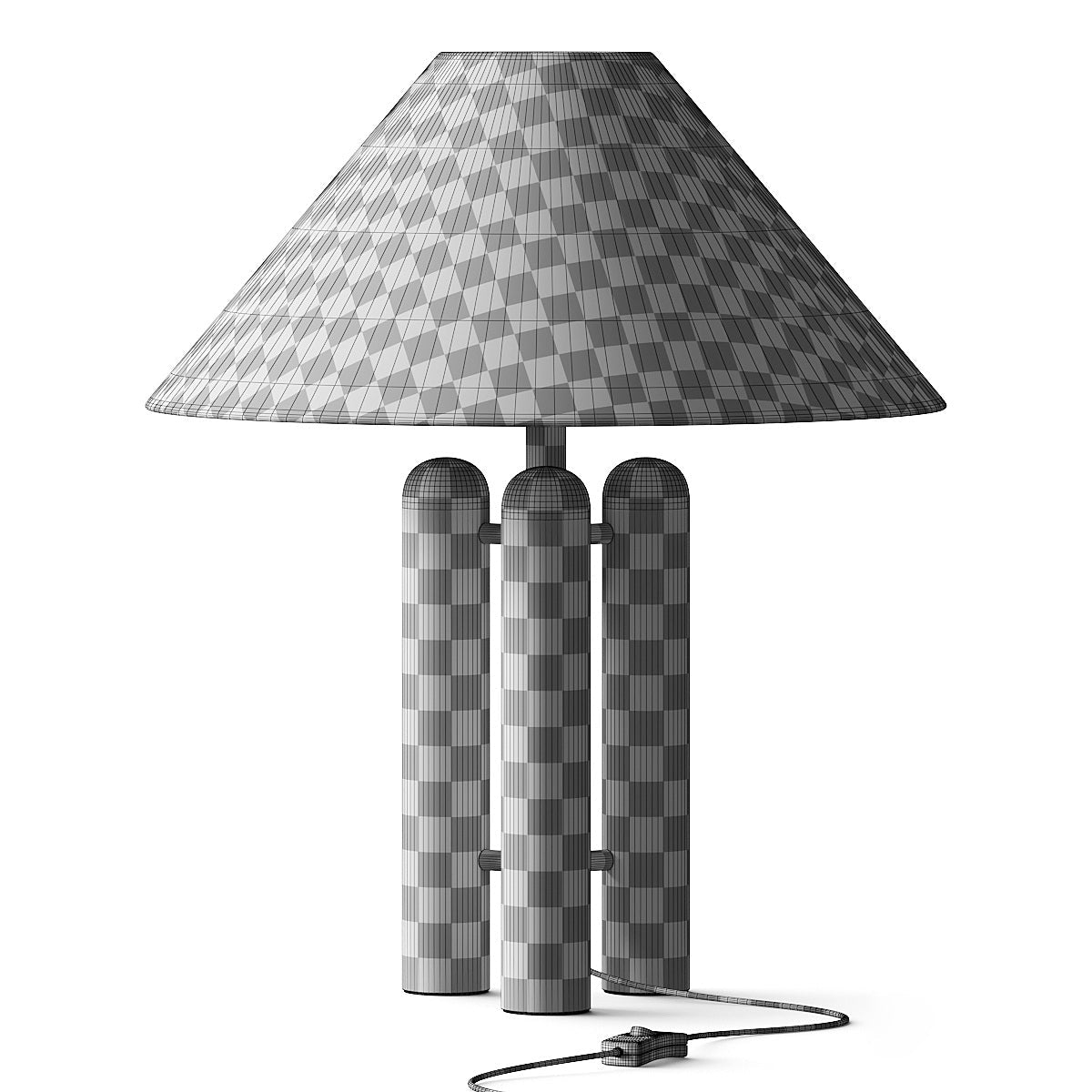 Medici Table Lamp - Italian Marble Pillar Base Accent Light