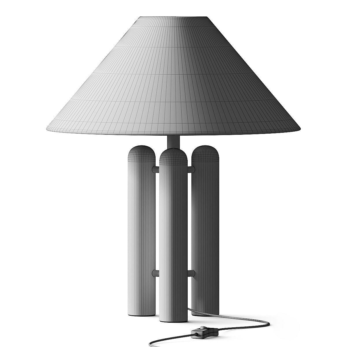 Medici Table Lamp - Italian Marble Pillar Base Accent Light