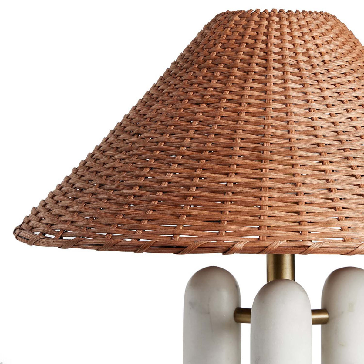Medici Table Lamp - Italian Marble Pillar Base Accent Light