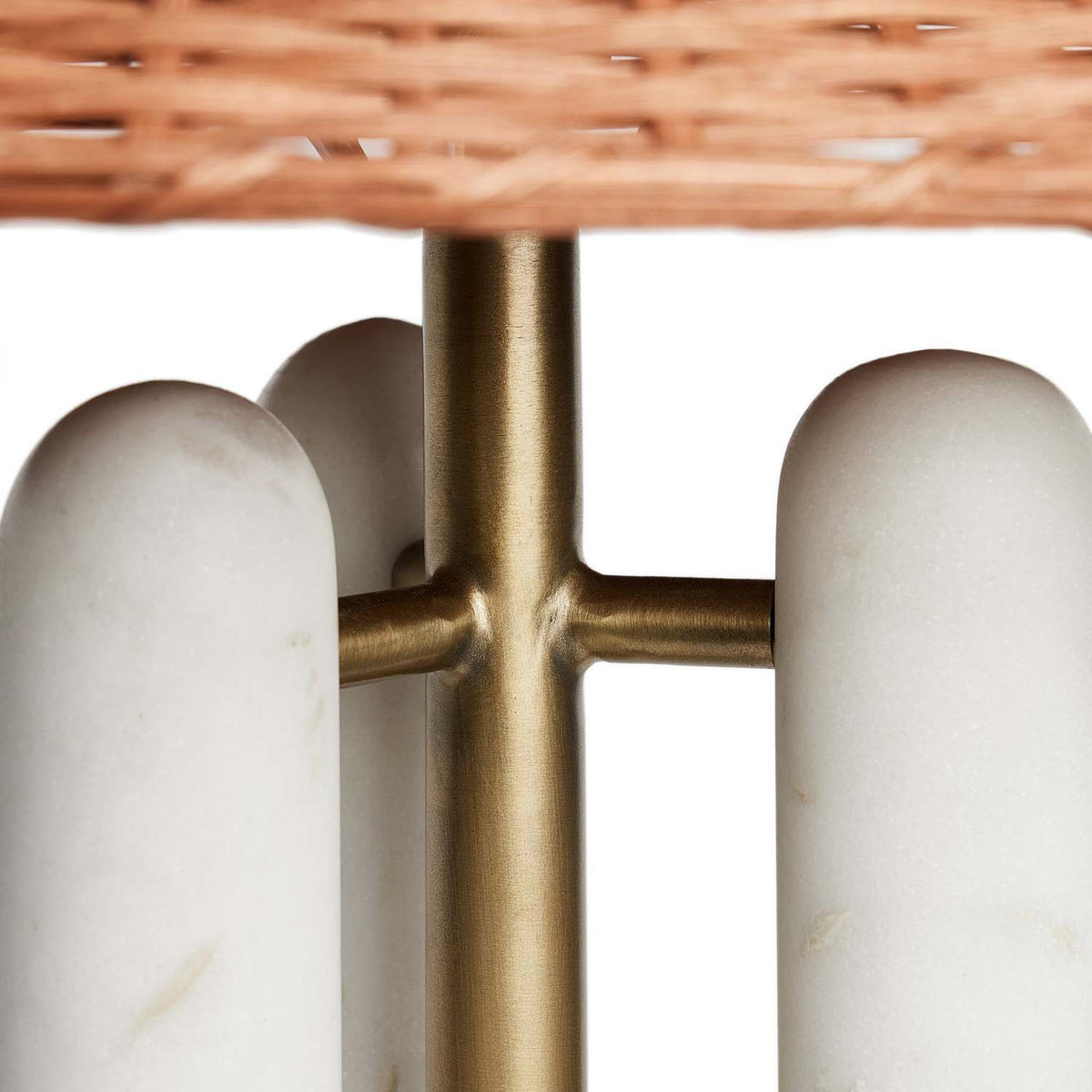 Medici Table Lamp - Italian Marble Pillar Base Accent Light
