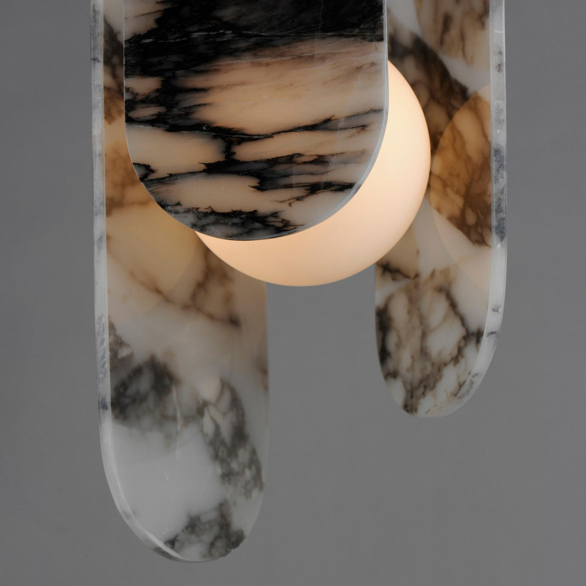 Megalith Marble Pendant Lamp - Bulgari Marble Elliptical LED Light