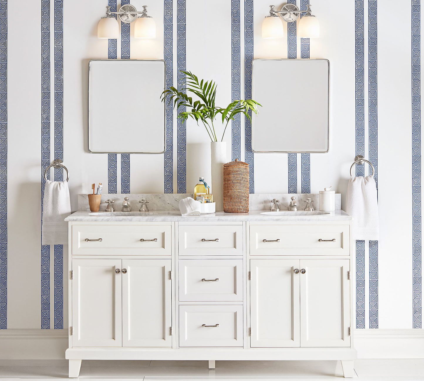 Chart Short Arm Sconce - Nautical Brass Bathroom Vanity Light with Milk Glass