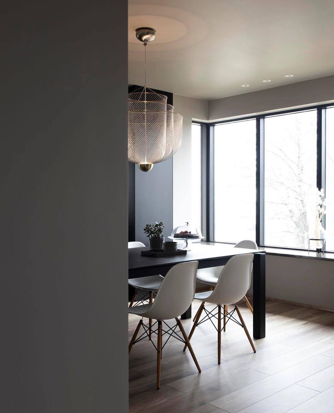 Meshmatics Chandelier - Tiered Woven Wire Netting LED Pendant